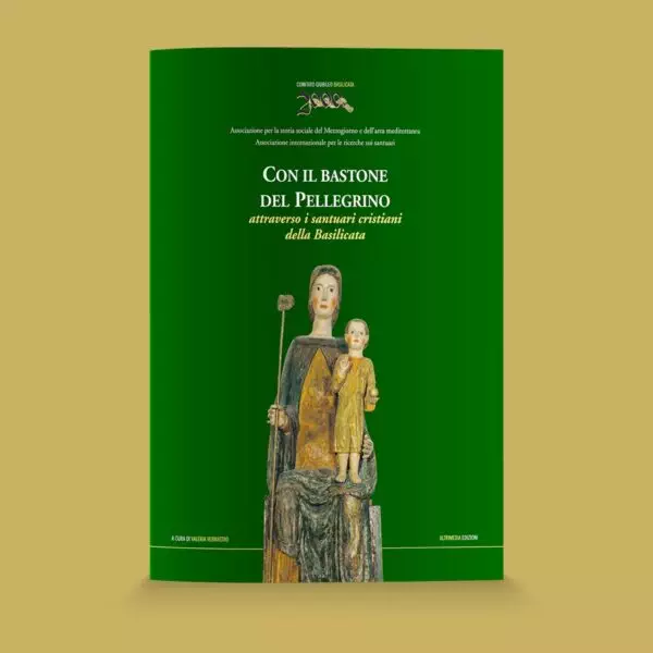con il bastone del pellegrino