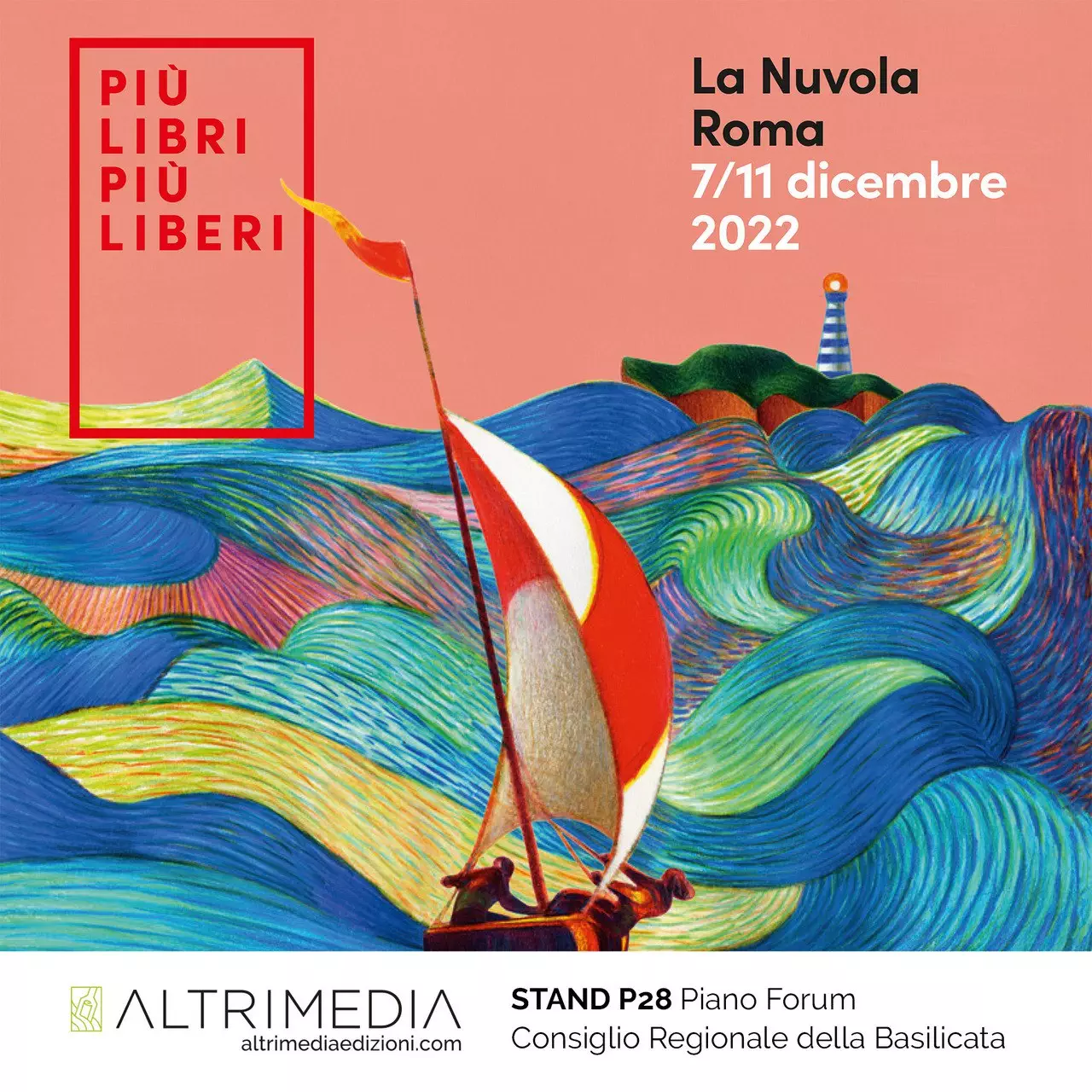 Altrimedia Edizioni a “Più Libri Più Liberi”, la Fiera della Piccola e Media Editoria, a Roma dal 7 all’11 dicembre
